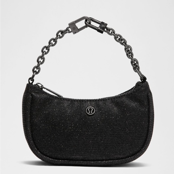 lululemon athletica Handbags - lululemon athletica Glitter Black Shoulder Bag
